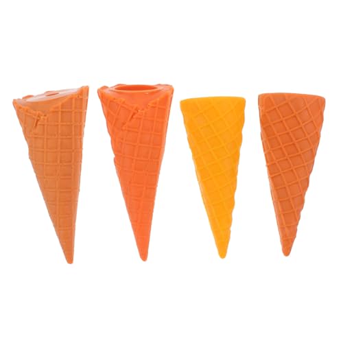PERSELOSO 4 Stück Teiliges Realistische Eiscreme Waffeln für Rollenspiele und Fotografie für Kreatives und Dekoration für Kleine Hände PERSELOSO 4 Stück Teiliges Realistische Eiscreme Waffeln für Rollenspiele und Fotografie für Kreatives und Dekoration für Kleine Hände von PERSELOSO
