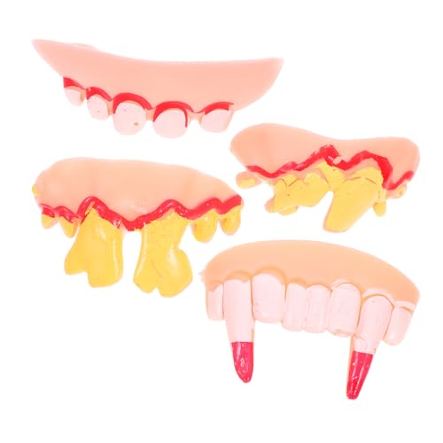 PERSELOSO 4 Stück Tricky Funny Dentures Halloween Dentures Kostüm Zähne Gefälschte Zähne Für Halloween Cosplay Zähne Halloween Gefälschte Zähne Halloween Zähne Gefälschte Zähne Lustige PERSELOSO 4 Stück Tricky Funny Dentures Halloween Dentures Kostüm Zähne Gefälschte Zähne Für Halloween Cosplay Zähne Halloween Gefälschte Zähne Halloween Zähne Gefälschte Zähne Lustige von PERSELOSO