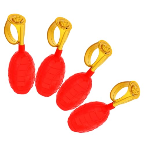 PERSELOSO 4 Stück Tricky Water Spray Ring Spielzeug Für Partygeschenke Squirt Water Ring Scherz Water Ring Spielzeug Spray Ring Festival Tricky Ring Party Tricky Ring von PERSELOSO