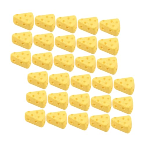 PERSELOSO 40 Stück Gefälschte Käsekuchen, Käsekuchen, Herzstück, Käse-Party-Dekoration, Gefälschte Käsekuchen-Dekoration, Lebensmittel-Dekoration, Requisiten von PERSELOSO