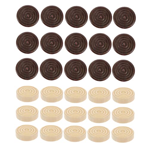 PERSELOSO 48Stücke Teiliges Holz Checker Spielzubehör Runde Schachfiguren Holzfarbe für Brettspiele Camping Reisen Fördert und Logisches PERSELOSO 48Stücke Teiliges Holz Checker Spielzubehör Runde Schachfiguren Holzfarbe für Brettspiele Camping Reisen Fördert und Logisches von PERSELOSO