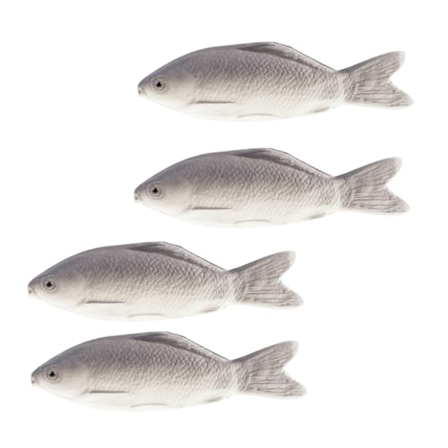 PERSELOSO 4stücke Künstliche Fischdekoration Teiliges Für Schreibtisch Realistische Simulation Von Fischen Als Lernspielzeug Für Junge Mädchen Umweltfreundliches Pu-Material Fördert von PERSELOSO