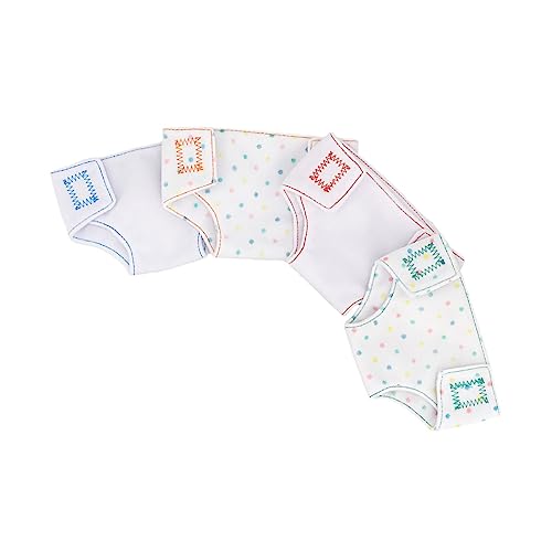 PERSELOSO 4Stücke Puppenkleidung Windeln Teiliges für Babypuppen Wiederverwendbar Verstellbares Klebeband Puppenzubehör für Fördert Eigenständigkeit und Rollenspiele PERSELOSO 4Stücke Puppenkleidung Windeln Teiliges für Babypuppen Wiederverwendbar Verstellbares Klebeband Puppenzubehör für Fördert Eigenständigkeit und Rollenspiele von PERSELOSO