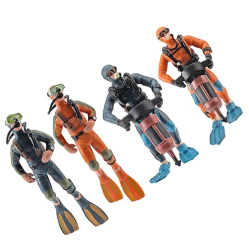 PERSELOSO 4stücke Miniatur Taucher Figuren Für Aquarien Kreative Unterwasser Deko Für Sandtisch Und Fischbecken Langlebig Und Zufällige Farben PERSELOSO 4stücke Miniatur Taucher Figuren Für Aquarien Kreative Unterwasser Deko Für Sandtisch Und Fischbecken Langlebig Und Zufällige Farben von PERSELOSO