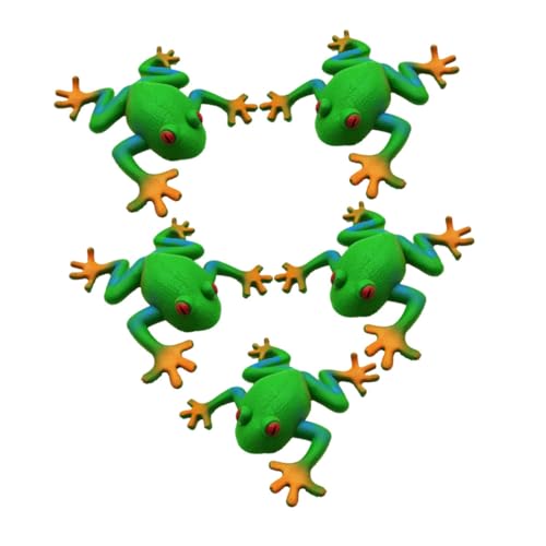 PERSELOSO 5 Stück Frosch Stressabbau Frosch Badespielzeug Gefüllter Riesenbär Frösche Realistische Froschfiguren Frosch Relief Stofftier Weiches Matschiger Frosch Stressball PERSELOSO 5 Stück Frosch Stressabbau Frosch Badespielzeug Gefüllter Riesenbär Frösche Realistische Froschfiguren Frosch Relief Stofftier Weiches Matschiger Frosch Stressball von PERSELOSO