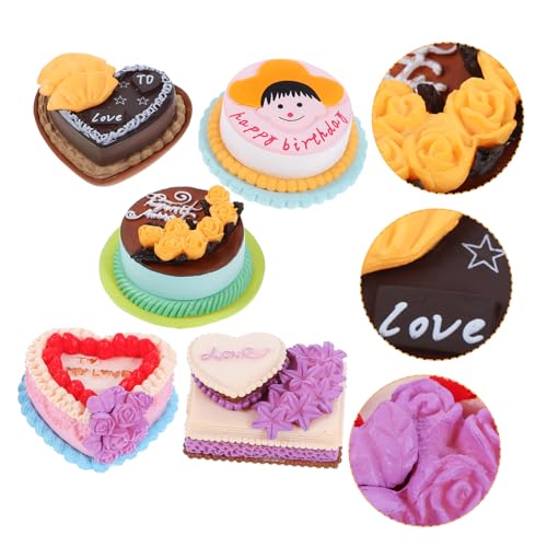 PERSELOSO 5 Stück Mini Kuchendekorationen Ornament Dessert Hochzeitsdekor Modelle Miniatur Spielzeugmodell Mini Küchenszene Foto Requisiten Fotografie Requisiten Foto PERSELOSO 5 Stück Mini Kuchendekorationen Ornament Dessert Hochzeitsdekor Modelle Miniatur Spielzeugmodell Mini Küchenszene Foto Requisiten Fotografie Requisiten Foto von PERSELOSO