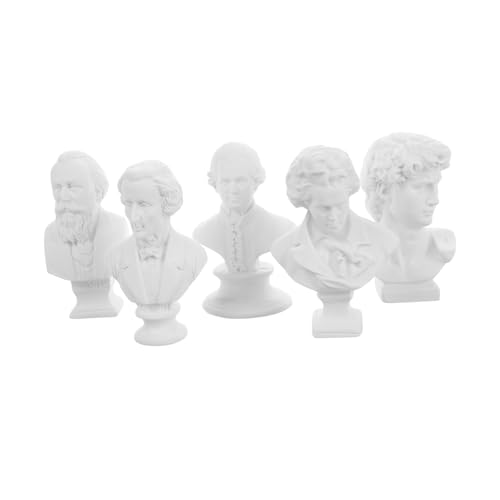 PERSELOSO 5 Stück Miniatur-Musiker-Harz-gips-Figur, Büsten-skulptur, Mini- -skulpturen, Puppenhaus-Verzierungen PERSELOSO 5 Stück Miniatur-Musiker-Harz-gips-Figur, Büsten-skulptur, Mini- -skulpturen, Puppenhaus-Verzierungen von PERSELOSO