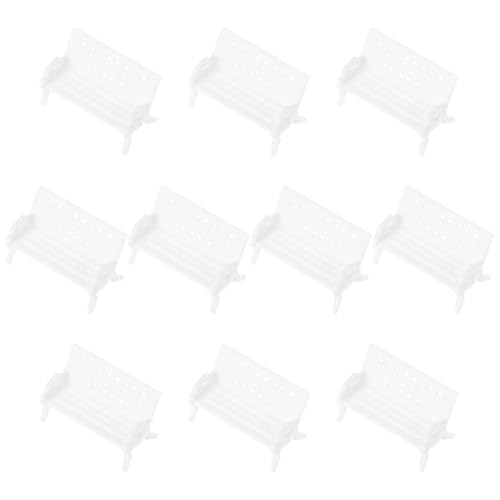PERSELOSO 5 Stück Miniaturparkbank aus Kunststoff Realistische Miniaturstühle für Puppenhaus und Tischdekoration Leicht und Tragbar für Kreative Projekte PERSELOSO 5 Stück Miniaturparkbank aus Kunststoff Realistische Miniaturstühle für Puppenhaus und Tischdekoration Leicht und Tragbar für Kreative Projekte von PERSELOSO