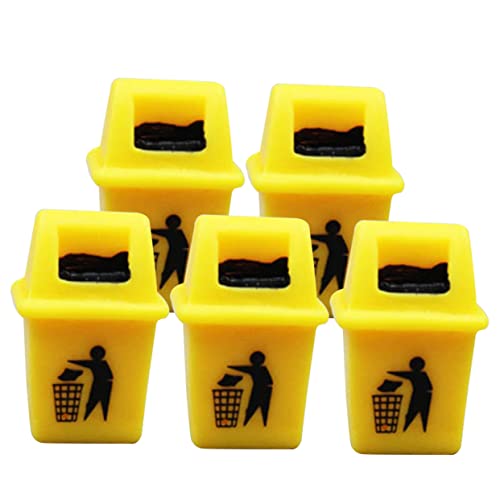 PERSELOSO 5 Stück Mülleimer-Modell Kleiner Kompostbehälter Körbe Aufbewahrungswürfel Weidenkorb Kleiner Mülleimer Schlafzimmer Mülldose Deckel Klare Speicherbehälter Harz Yellow PERSELOSO 5 Stück Mülleimer-Modell Kleiner Kompostbehälter Körbe Aufbewahrungswürfel Weidenkorb Kleiner Mülleimer Schlafzimmer Mülldose Deckel Klare Speicherbehälter Harz Yellow von PERSELOSO
