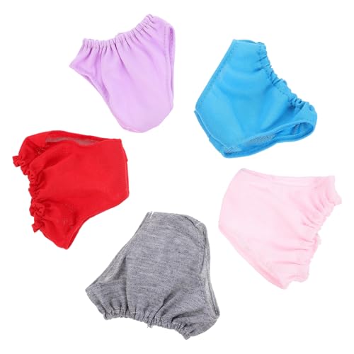 PERSELOSO 5 Stück Teiliges Puppenunterwäsche Helllila Rot und Blau Puppenzubehör für Rollenspiele Fördert Kreativität und Fantasie Waschbar und Wiederverwendbar PERSELOSO 5 Stück Teiliges Puppenunterwäsche Helllila Rot und Blau Puppenzubehör für Rollenspiele Fördert Kreativität und Fantasie Waschbar und Wiederverwendbar von PERSELOSO