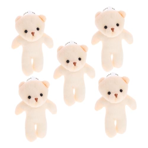 PERSELOSO 5 Stücke Teddybär-Puppe Geldbörse Brieftasche Hängendes Mini-bär- Schlüsselanhänger Bärenanhänger Hängende Mini-bärenfiguren Tragbare Bärenfiguren Pp Baumwolle Beige PERSELOSO 5 Stücke Teddybär-Puppe Geldbörse Brieftasche Hängendes Mini-bär- Schlüsselanhänger Bärenanhänger Hängende Mini-bärenfiguren Tragbare Bärenfiguren Pp Baumwolle Beige von PERSELOSO