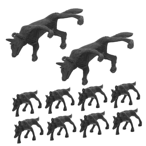 PERSELOSO 50 Stück Realistische Polizeihunde Miniatur Modelle für Kreative Rollenspiele und Sandtisch Fördert Kognitive Entwicklung bei Kindern für Verschiedene Spielumgebungen von PERSELOSO