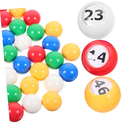 PERSELOSO 50 Stück Teiliges Bunte Nummerierte Lotteriebälle aus Robustem Leicht und Bruchfest für Partyspiele Tombola Bingo und Freizeitaktivitäten PERSELOSO 50 Stück Teiliges Bunte Nummerierte Lotteriebälle aus Robustem Leicht und Bruchfest für Partyspiele Tombola Bingo und Freizeitaktivitäten von PERSELOSO