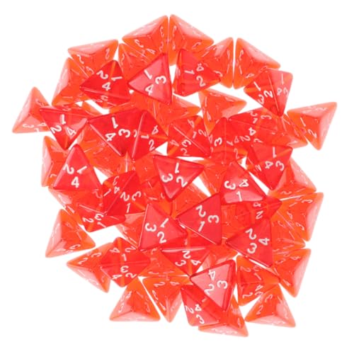 PERSELOSO 50 Stück Teiliges Kleiner Seitiger Acrylwürfel Multifunktionale Würfel für Brettspiele Partybedarf und Unterhaltung für Spieleabende und Familienfeiern von PERSELOSO