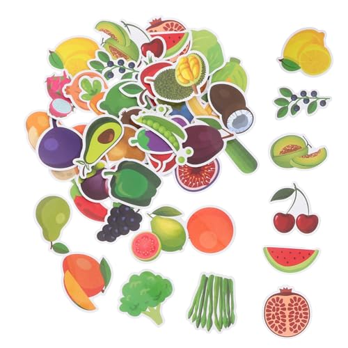 PERSELOSO 50Stücke Cartoon Und Gemüseaufkleber Für Kreative Sticker Für Scrapbooking Wanddekoration Und Schulprojekte Lebendige Designs Für Einsatz Im Klassenzimmer Und Mehr von PERSELOSO