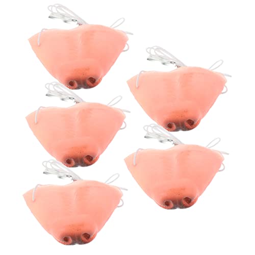PERSELOSO 5Stücke Teiliges Karnevalshundnasen Austauschbare Hundepropan für Kostüm Cosplay Halloween und Maskerade Partys Langlebige Requisite für Clown von PERSELOSO