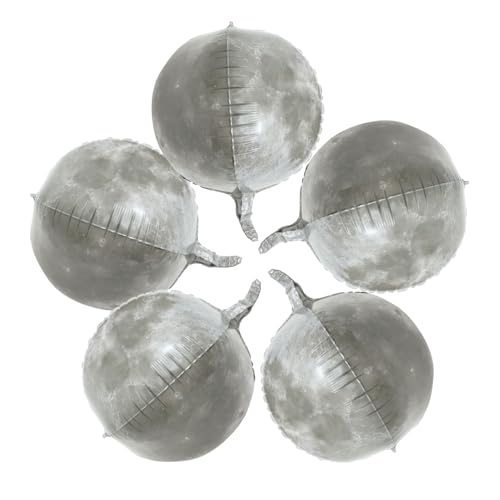 PERSELOSO 5Stücke Weltraum Ballons aus Aluminiumfolie Mondballons für Themenpartys Dekoration für Kindergeburtstage und Wissenschaftspartys PERSELOSO 5Stücke Weltraum Ballons aus Aluminiumfolie Mondballons für Themenpartys Dekoration für Kindergeburtstage und Wissenschaftspartys von PERSELOSO