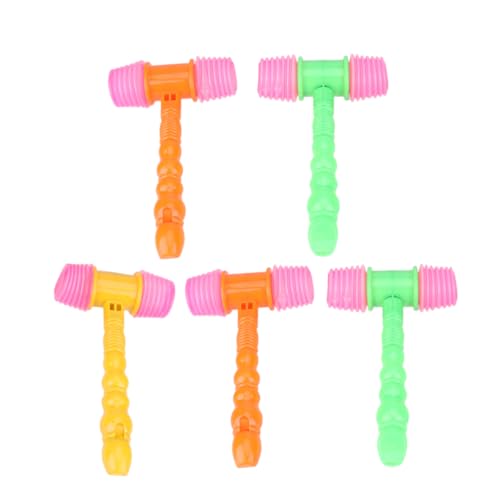 PERSELOSO Quietsch-Hammer-Spielzeug-Set 5 Stück Pädagogisches Entwicklungsspielzeug Für Kleinkinder Zufällige Farbe von PERSELOSO
