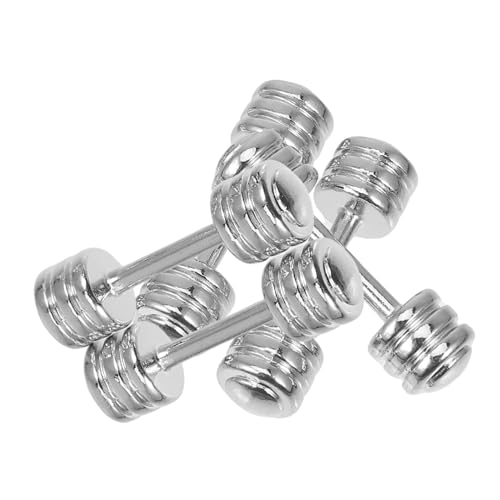 PERSELOSO 1:12 Miniatur-Metall-hanteln Handwerk Für Puppenhaus Gym Home Decor Ornament Kit PERSELOSO 1:12 Miniatur-Metall-hanteln Handwerk Für Puppenhaus Gym Home Decor Ornament Kit von PERSELOSO