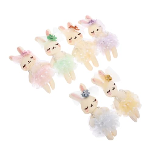 PERSELOSO 6 Stück Plüsch Kaninchen DIY Dekoration für Ostern Weiche Stofftiere für Headdresses Kleidung und Accessoires für Bastelprojekte und PERSELOSO 6 Stück Plüsch Kaninchen DIY Dekoration für Ostern Weiche Stofftiere für Headdresses Kleidung und Accessoires für Bastelprojekte und von PERSELOSO