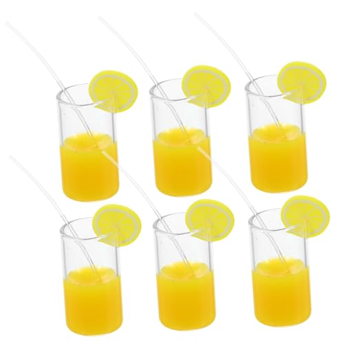 PERSELOSO 6 Stück Shiwan Limonadenbecher Mini-tassen Miniatur-saftbecher Etwas Zitronensaft Mini-wasserbecher Winziges Dekorative Saftbechermodelle Mini-Foto-Requisiten Harz Yellow PERSELOSO 6 Stück Shiwan Limonadenbecher Mini-tassen Miniatur-saftbecher Etwas Zitronensaft Mini-wasserbecher Winziges Dekorative Saftbechermodelle Mini-Foto-Requisiten Harz Yellow von PERSELOSO