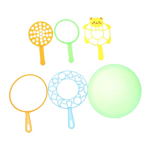 PERSELOSO 6 Stück Teiliges Bubble Making Set Lustige Cartoon Seifenblasenstäbe für Außenbereich Tragbare Blasenspielzeuge für Sommerpartys und Familienaktivitäten Farbe Zufällige Farbe von PERSELOSO