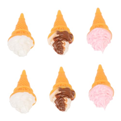 PERSELOSO 6 Stück aus Harz Bäckereispielzeug gefälschte Cupcake- Eiswannen Eismaschine Rollenspiel wohnzimmerdeko wohnaccessoires Toys Mini- mini von PERSELOSO