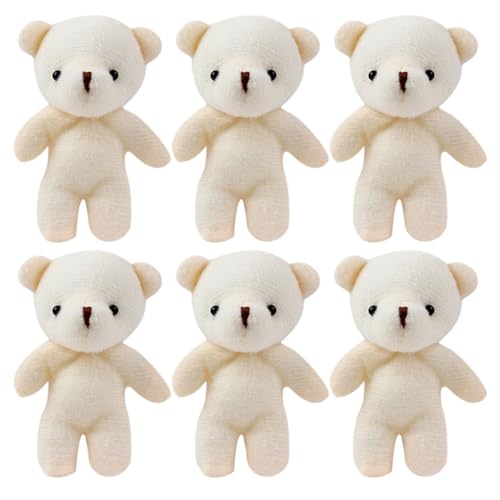 PERSELOSO 6Stücke Flauschige Bären Puppen Anhänger Süße Schlüsselanhänger aus Hängende Dekoration für Taschen und Rucksäcke für PERSELOSO 6Stücke Flauschige Bären Puppen Anhänger Süße Schlüsselanhänger aus Hängende Dekoration für Taschen und Rucksäcke für von PERSELOSO