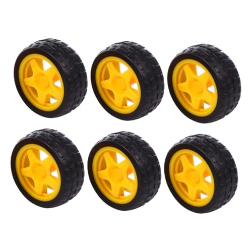 PERSELOSO 6stücke Teiliges Gummirad Kinderautos Robuste Und Elastische Bauteile Für Spielzeug-Roboter Und Spurfahrzeuge Für Jungen Und Mädchen Sicher Und Langlebig PERSELOSO 6stücke Teiliges Gummirad Kinderautos Robuste Und Elastische Bauteile Für Spielzeug-Roboter Und Spurfahrzeuge Für Jungen Und Mädchen Sicher Und Langlebig von PERSELOSO