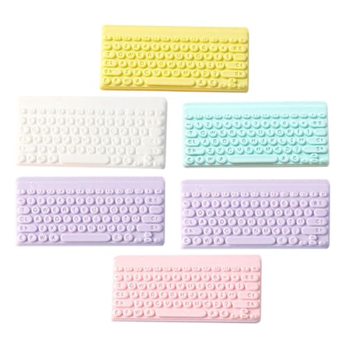 PERSELOSO 6stücke Miniaturisierte Tastatur Charms Bunte Dekoration Für Schmuck Und Bastelarbeiten Realistische Keyboard Modelle Aus Langlebigem Resin Für Kreative Projekte Und PERSELOSO 6stücke Miniaturisierte Tastatur Charms Bunte Dekoration Für Schmuck Und Bastelarbeiten Realistische Keyboard Modelle Aus Langlebigem Resin Für Kreative Projekte Und von PERSELOSO