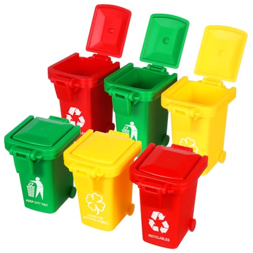 PERSELOSO 6Stücke Teiliges Mülldosen Lernspielzeug für Mülltrennung aus Sicherem Material für Umweltbewusstsein und Frühe Bildung Design PERSELOSO 6Stücke Teiliges Mülldosen Lernspielzeug für Mülltrennung aus Sicherem Material für Umweltbewusstsein und Frühe Bildung Design von PERSELOSO