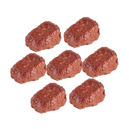 PERSELOSO 7 Stück Simulationsrindfleischmodell Künstliche Fleischrequisiten Fake-Food-Steak Gefälscht Groß Rindfleisch Simulieren Realistisches Spielfutter Falsches Fleisch Leben PVC Brown PERSELOSO 7 Stück Simulationsrindfleischmodell Künstliche Fleischrequisiten Fake-Food-Steak Gefälscht Groß Rindfleisch Simulieren Realistisches Spielfutter Falsches Fleisch Leben PVC Brown von PERSELOSO