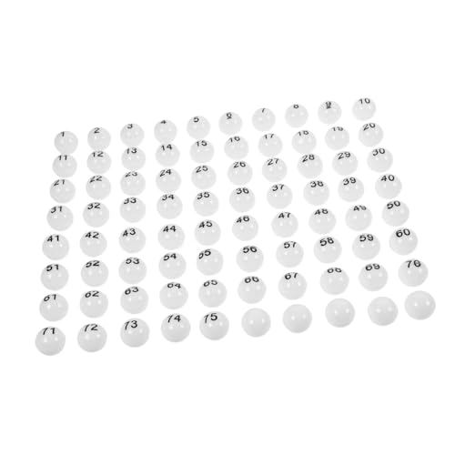 PERSELOSO 75 Stück Lotteriebälle Nummerierte Spielbälle für Glücksspiele Tombola und Verlosungen für Partys und Veranstaltungen PERSELOSO 75 Stück Lotteriebälle Nummerierte Spielbälle für Glücksspiele Tombola und Verlosungen für Partys und Veranstaltungen von PERSELOSO