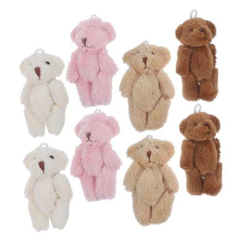 PERSELOSO 8 Stück Mini Plüschbär Schlüsselanhänger Weiche Kuscheltiere Farben für Babypartys Geburtstage und Diy Dekorationen als oder Tischdeko PERSELOSO 8 Stück Mini Plüschbär Schlüsselanhänger Weiche Kuscheltiere Farben für Babypartys Geburtstage und Diy Dekorationen als oder Tischdeko von PERSELOSO
