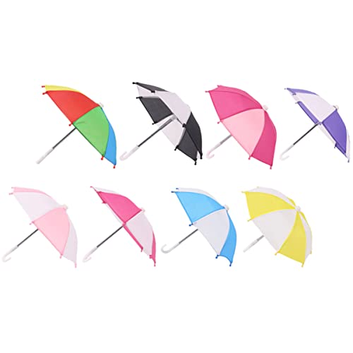 PERSELOSO Kleiner Regenschirm Puppenschirm Dekorativ für Kinder Verschleißfestes Puppenzubehör für Selbstgemacht Minihäuser und Tischdeko PERSELOSO Kleiner Regenschirm Puppenschirm Dekorativ für Kinder Verschleißfestes Puppenzubehör für Selbstgemacht Minihäuser und Tischdeko von PERSELOSO