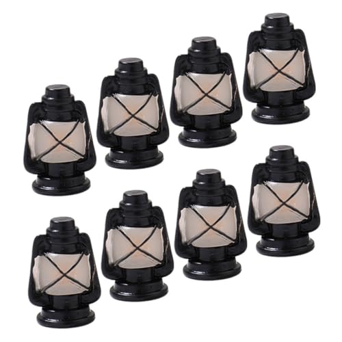 PERSELOSO 8Stücke Mini Laternen Dekorative Hängende Lichter für Miniaturgärten und Dollhouses Stilvolle Foto Requisiten für Wohnräume und Schreibtische Langlebiges Harzmaterial von PERSELOSO