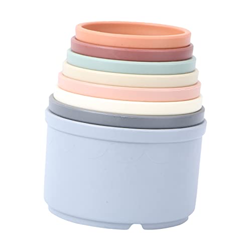 PERSELOSO 8Stücke Stapelbecher für Badespielzeug mit Buntem Design Hand Auge Koordination für Badezimmer und Kreative Spielstunden PERSELOSO 8Stücke Stapelbecher für Badespielzeug mit Buntem Design Hand Auge Koordination für Badezimmer und Kreative Spielstunden von PERSELOSO