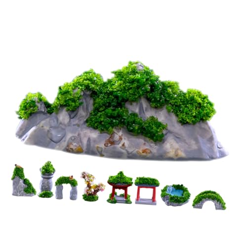 PERSELOSO 9Stücke Teiliges Miniatur Mikrolandschaftsmodell für Antike Gebäude Dekorative Gartenfiguren und Wohnaccessoires für Puppenhäuser Miniaturgärten und Balkone PERSELOSO 9Stücke Teiliges Miniatur Mikrolandschaftsmodell für Antike Gebäude Dekorative Gartenfiguren und Wohnaccessoires für Puppenhäuser Miniaturgärten und Balkone von PERSELOSO