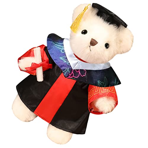 PERSELOSO Abschluss Dr Bär Glückwunsch Glückwunsch Bär Abschluss Stoffbär Abschlussbär Geburtstagsgeschenk Bär Plüsch von PERSELOSO