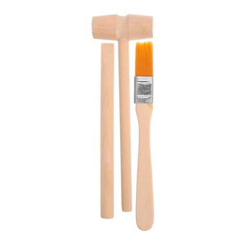PERSELOSO Archäologisches Ausgrabungsset Holzwerkzeug Hammer Meißel Bürste Teiliges DIY Grabspielzeug für Mädchen Jungen Feinmotorik und Entdeckerspaß von PERSELOSO