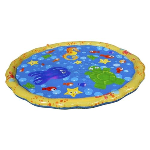PERSELOSO Aufblasbare Wasser-spielmatte Für Bunte Spritzmatte Für Garten Pool Und Strand Wassersprinkler Spielzeug Für Unvergesslichen Sommer-spaß PVC von PERSELOSO