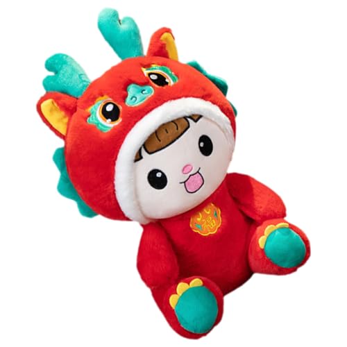 PERSELOSO Ausgestopfter Drache Plüsch Maskottchen Drache Ausgestopfter Kurzer Plüsch Ausgestopfter Drache Tierpuppe Pp Baumwollspielzeug von PERSELOSO