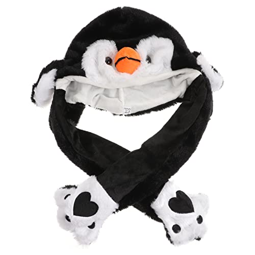 PERSELOSO Beweglicher Ohr Hut mit Kaninchenohren Lustige Tiermütze für Partys Karneval und Cosplay für Fotoshootings und Warme Wintertage von PERSELOSO