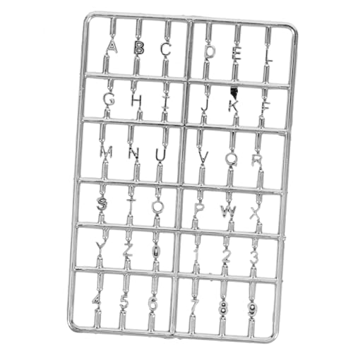 PERSELOSO DIY Briefkasten mit Zahlen und Buchstaben Silberne Dekoration für Miniatuhäuser Zubehör für Kleine Häuser PERSELOSO DIY Briefkasten mit Zahlen und Buchstaben Silberne Dekoration für Miniatuhäuser Zubehör für Kleine Häuser von PERSELOSO