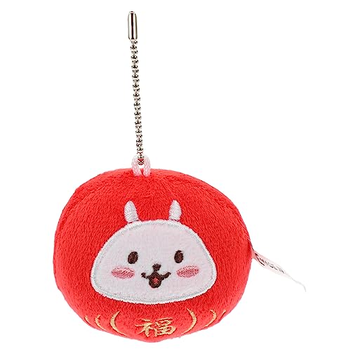 PERSELOSO Dharma Kaninchenpuppe Ausgestopftes Häschen Ornament Chinesische Neujahrs Kaninchenpuppe Neujahrsdekoration Ausgestopfte Kaninchenpuppe Neujahrsbedarf von PERSELOSO
