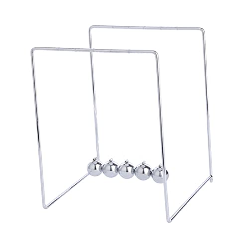 PERSELOSO Dynamik-Experiment-Tool Dekoration Newton Wiege Schaukeln Schreibtisch Desktop Pendelbrett Lehrreich Silber Newton-schmuck Wohnkultur Silver von PERSELOSO