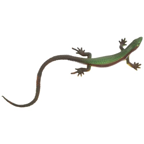 PERSELOSO Echsenmodell Realistische Echsenfigur aus Sicherem Kunststoff Tragbar für Garten und Desktop Dekoration Rollenspiele und Lernaktivitäten von PERSELOSO