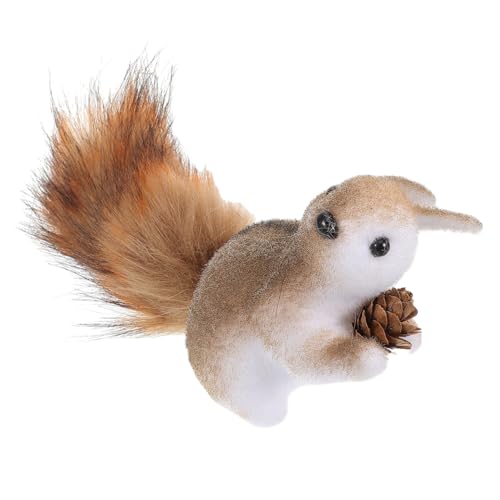 PERSELOSO Eichhörnchen Dekoration Heimdekoration Schreibtisch Kleines Tier Ornament Kreatives Eichhörnchen Gartendekor Eichhörnchen Ornamente Für Den Garten Outdoor Ornamente Topf von PERSELOSO