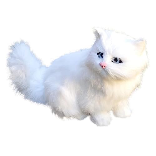 PERSELOSO Gefälschte Pelzige Katzenfigur Multifunktionale Realistische Katzenpuppe für Katzenliebhaber und Allergiker Dekoration PERSELOSO Gefälschte Pelzige Katzenfigur Multifunktionale Realistische Katzenpuppe für Katzenliebhaber und Allergiker Dekoration von PERSELOSO
