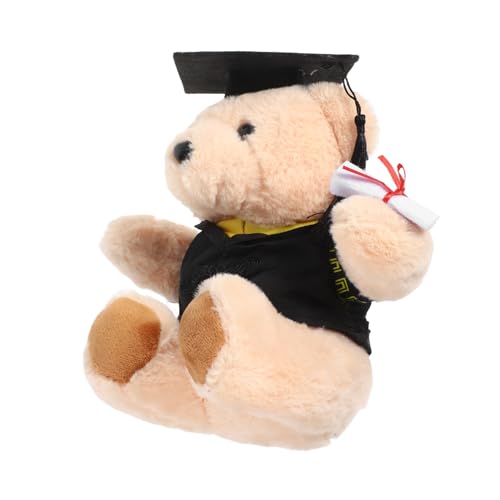 PERSELOSO Gefüllte Bärenpuppe Entzückende Abschlusssaison Bärenpuppe Mit Doktorandenhut -abschlussbär Stofftier Plüsch Bärenverzierung von PERSELOSO